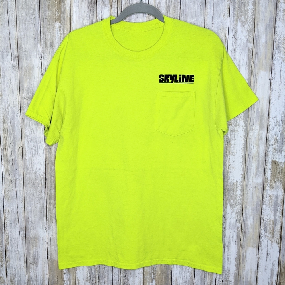 Neon Skyline Pocket Shirt Tshirt Unique